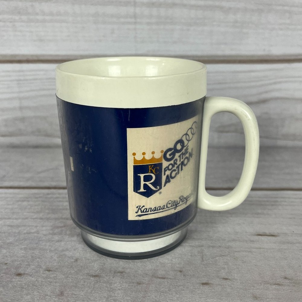 Vintage Thermo Serv Kansas City Royals Maxwell House Coffee Mug Insulated